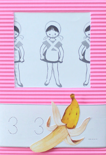 three girls: קולאז' בעבודת יד
