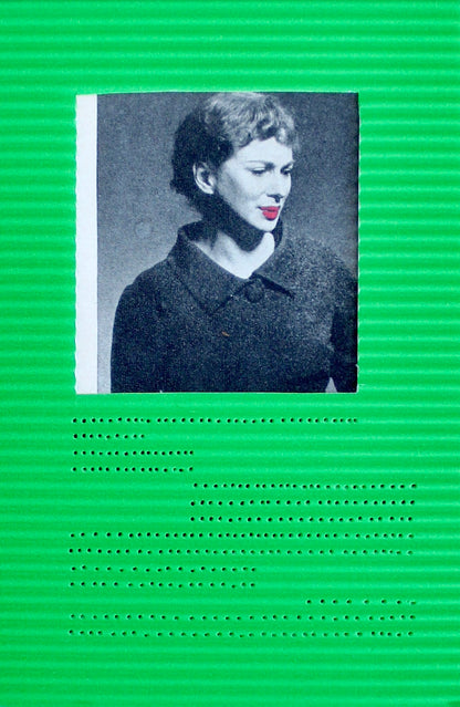 green woman: קולאז' בעבודת יד