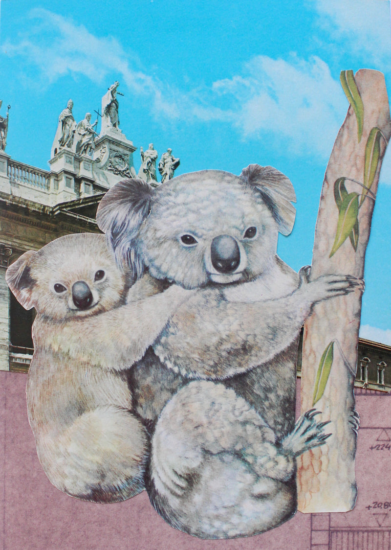 mama koala: קולאז' בעבודת יד
