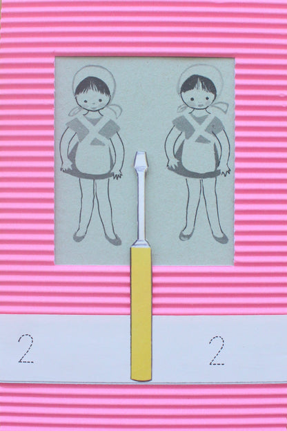 two girls: קולאז' בעבודת יד