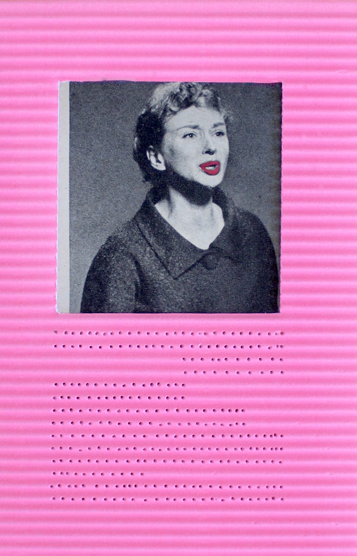 pink woman: קולאז' בעבודת יד