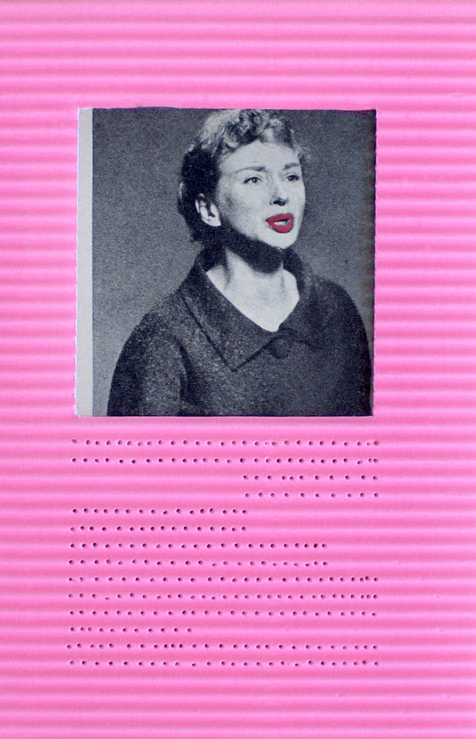 pink woman: קולאז' בעבודת יד