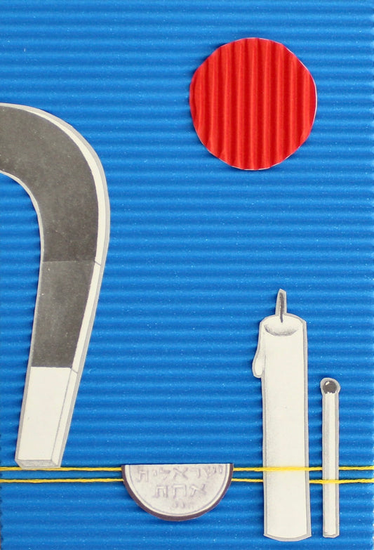 blue magnet #1: קולאז' בעבודת יד