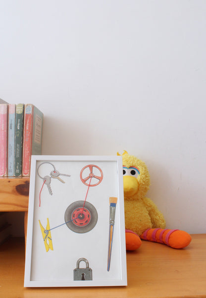 objects (white)