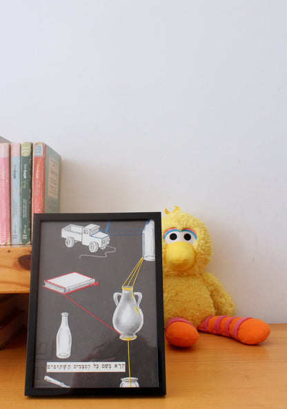 objects (black)