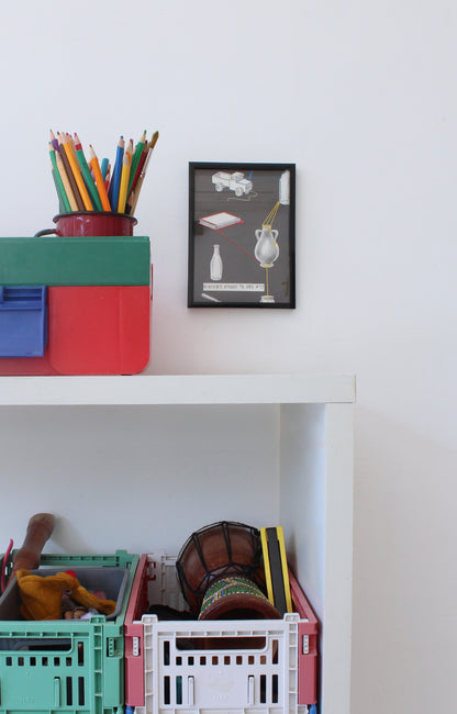 objects (black)