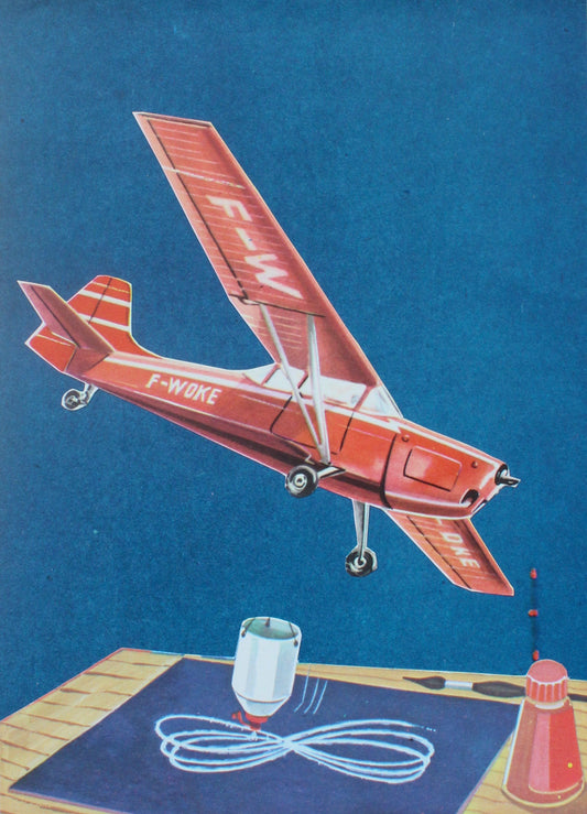red airplane: קולאז' בעבודת יד