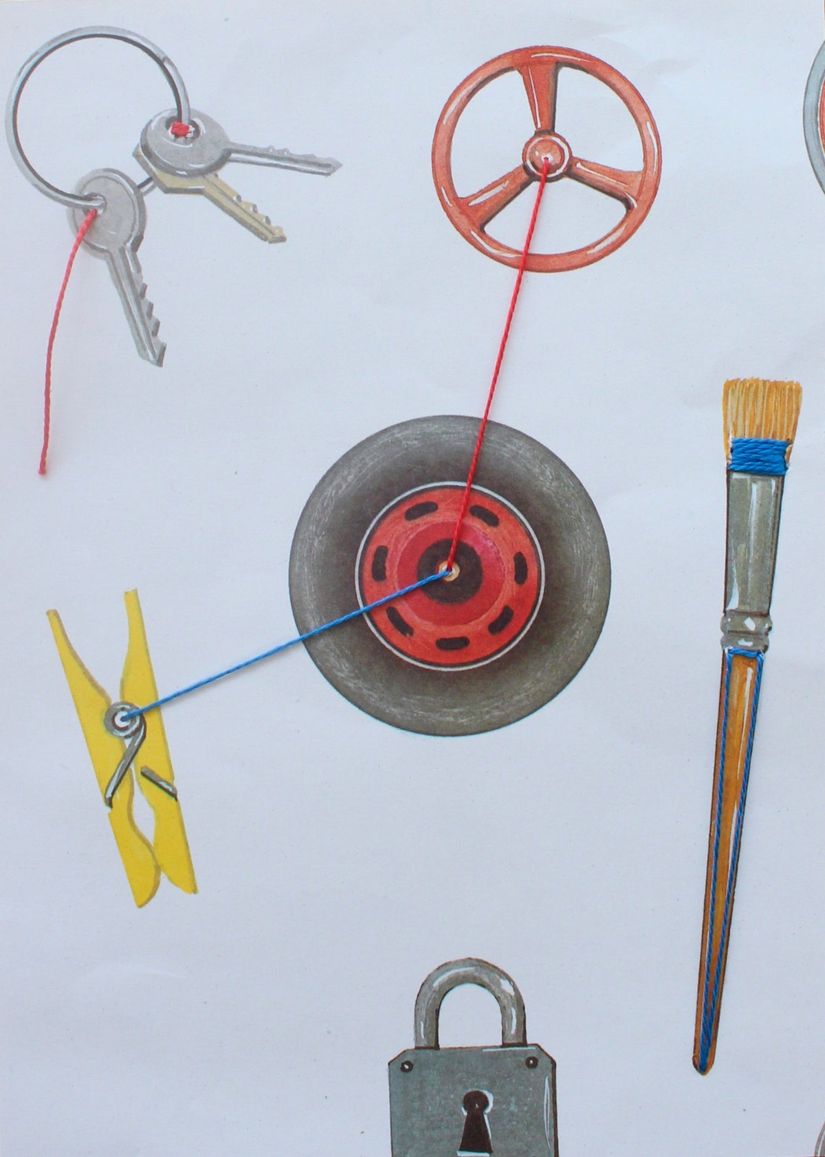 objects (white)
